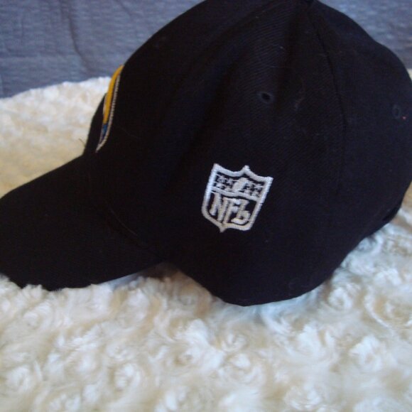 NFL Football SAN DIEGO/LA Chargers Black CAP HAT Pre-Owned - Picture 2 of 5